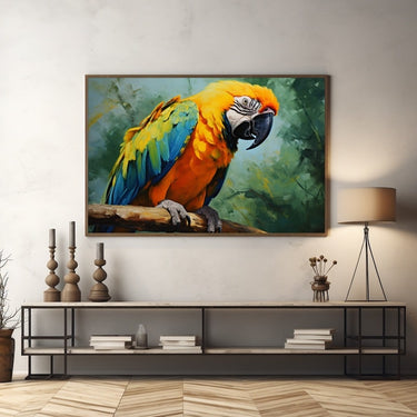 Yellow Parrot Painting